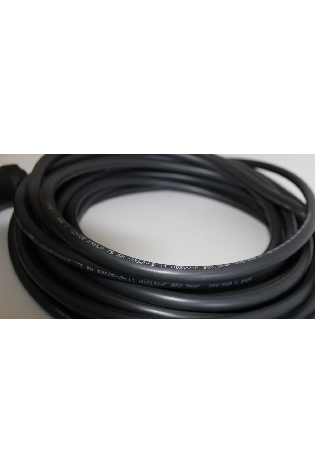 Kauçuk Fişli 7 Metre Öznur 3×2,5mm² Kalın Bakır Seyyar Kablo (Elektrikli Araç Uyumlu)